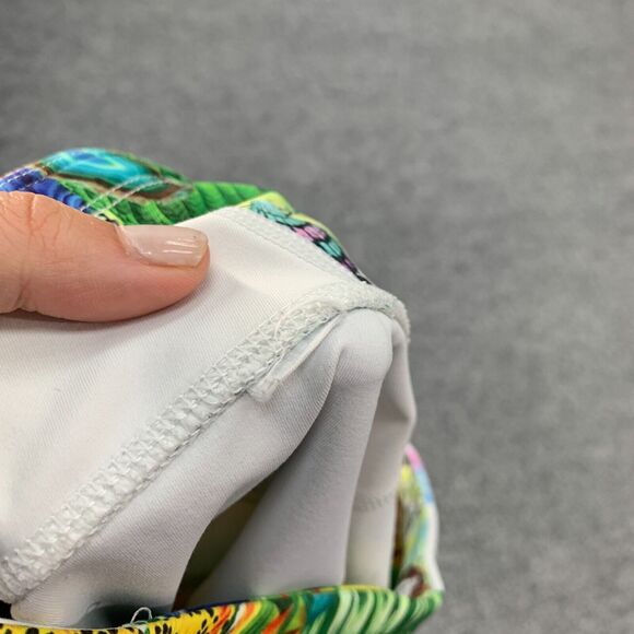 Athleta Sonar Crop Leggings Women XS Tropical Bay Leaf All Over Pull On Athletic - Picture 10 of 14